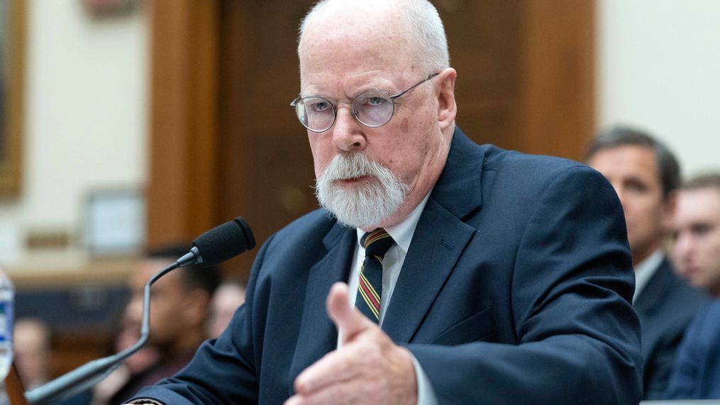 Special Counsel John Durham testifies before the House Judiciary Committee, Wednesday, June 21, 2023, on Capitol Hill in Washington. Durham recently completed his report on the FBIâs investigation of Trumpâs 2016 campaign.  (AP Photo/Jose Luis Magana)