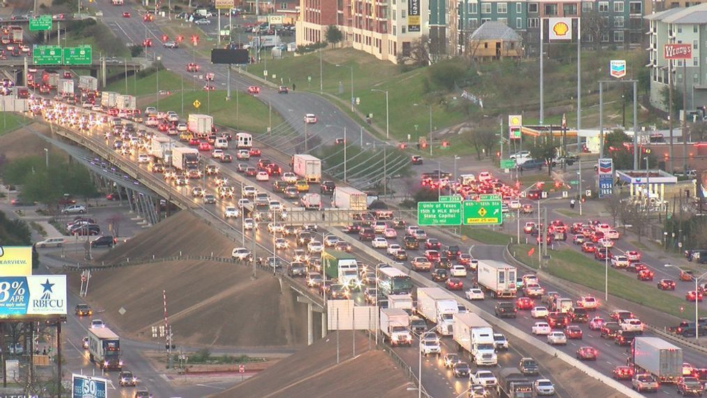 The non-profit Movability, Central Texas’s transportation management association, wants drivers to help answer the question – why are so many people on the road, especially when many companies are still working from home? (File photo: CBS Austin)