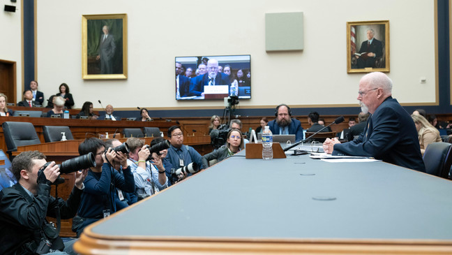 Special Counsel John Durham testifies before the House Judiciary Committee, Wednesday, June 21, 2023, on Capitol Hill in Washington. Durham recently completed his report on the FBIâs investigation of Trumpâs 2016 campaign.  (AP Photo/Jose Luis Magana)