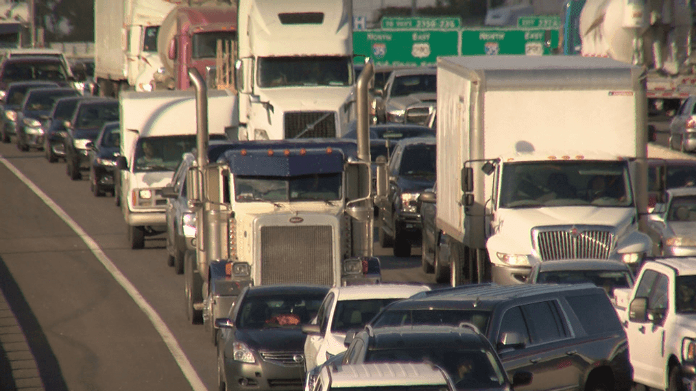 I-35 in Austin ranked number 15 in the nation for traffic congestion. (File photo: CBS Austin)